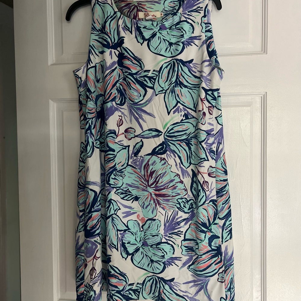 Women’s dress , multicolored  stretchy